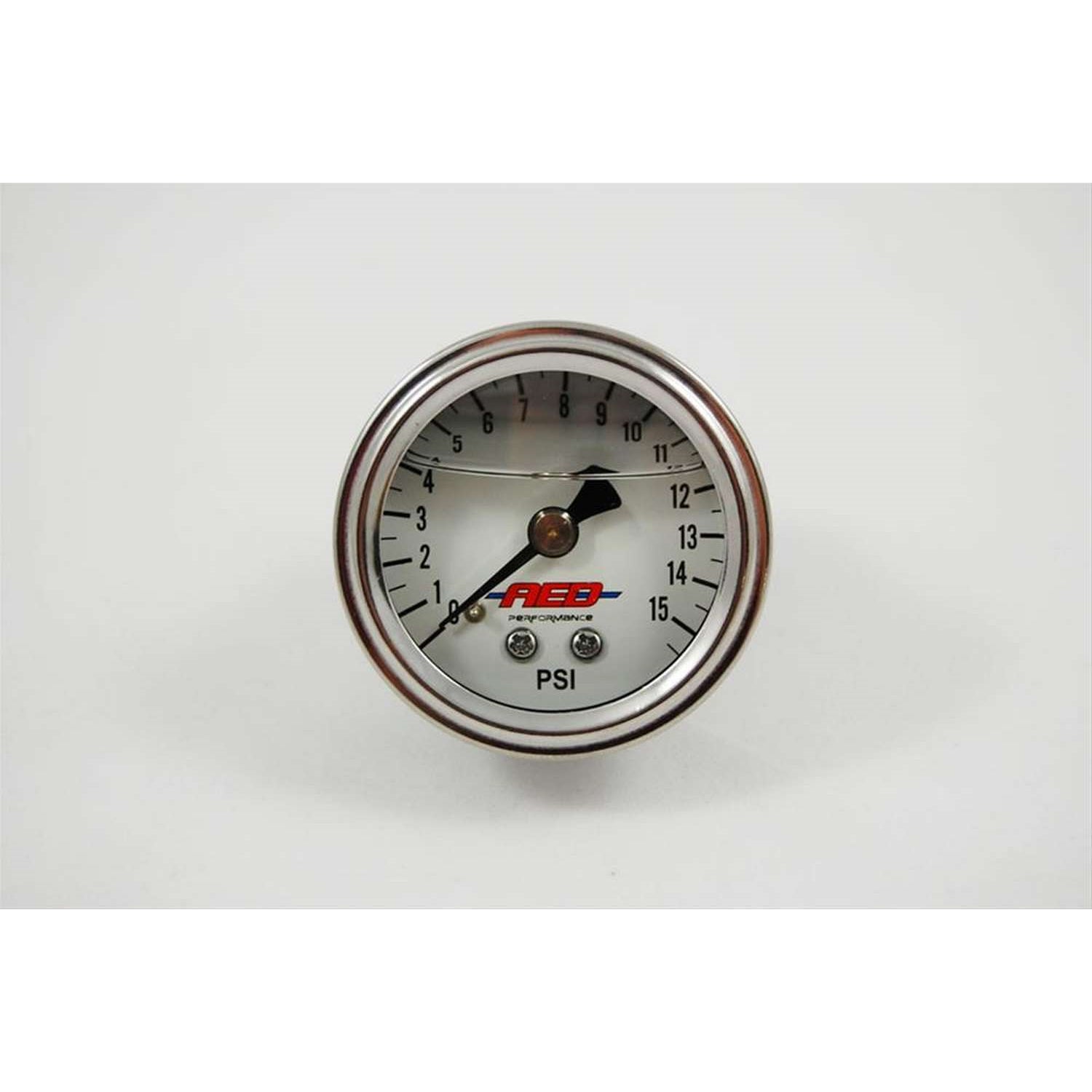 AED 1.5" Screw-In Fuel Pressure Gauge - 0-15 PSI - Liquid Filled