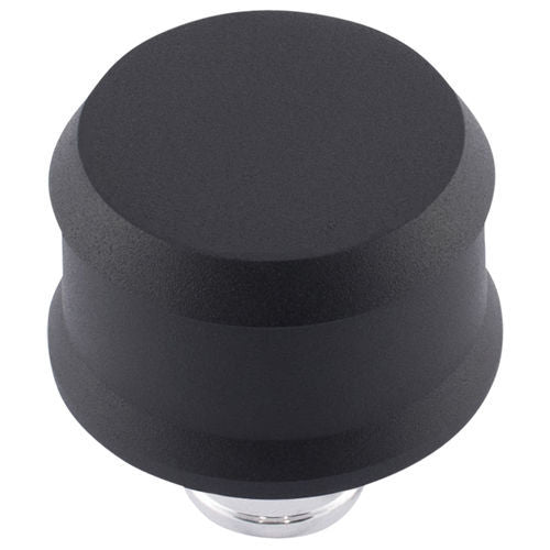 Proform Push-In Slant-Edge Breather - 1-1/4 in Hole - Black Crinkle Powder Coat