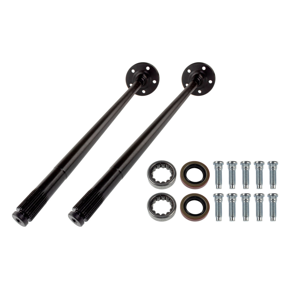 TEN Factory 30-5/8" Long Axle Shaft 28 Spline Carrier 5 x 4.50" Bolt Pattern C-Clip - Steel