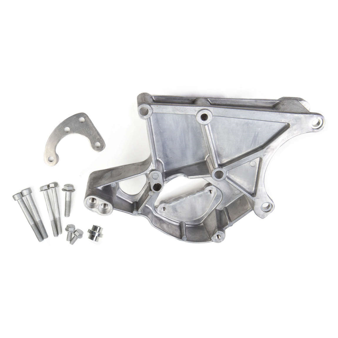 Holley LS Accessory Drive Bracket-Driver's Side Power Steering & Alt Bracket-w/o A/C or using factory A/C bracket