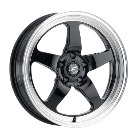 Forgestar D5 Beadlock Drag Wheel - 18 x 12 in - 8.800 in Backspace - 5 x 4.75 in Bolt Pattern - Beadlock - Black/Machined