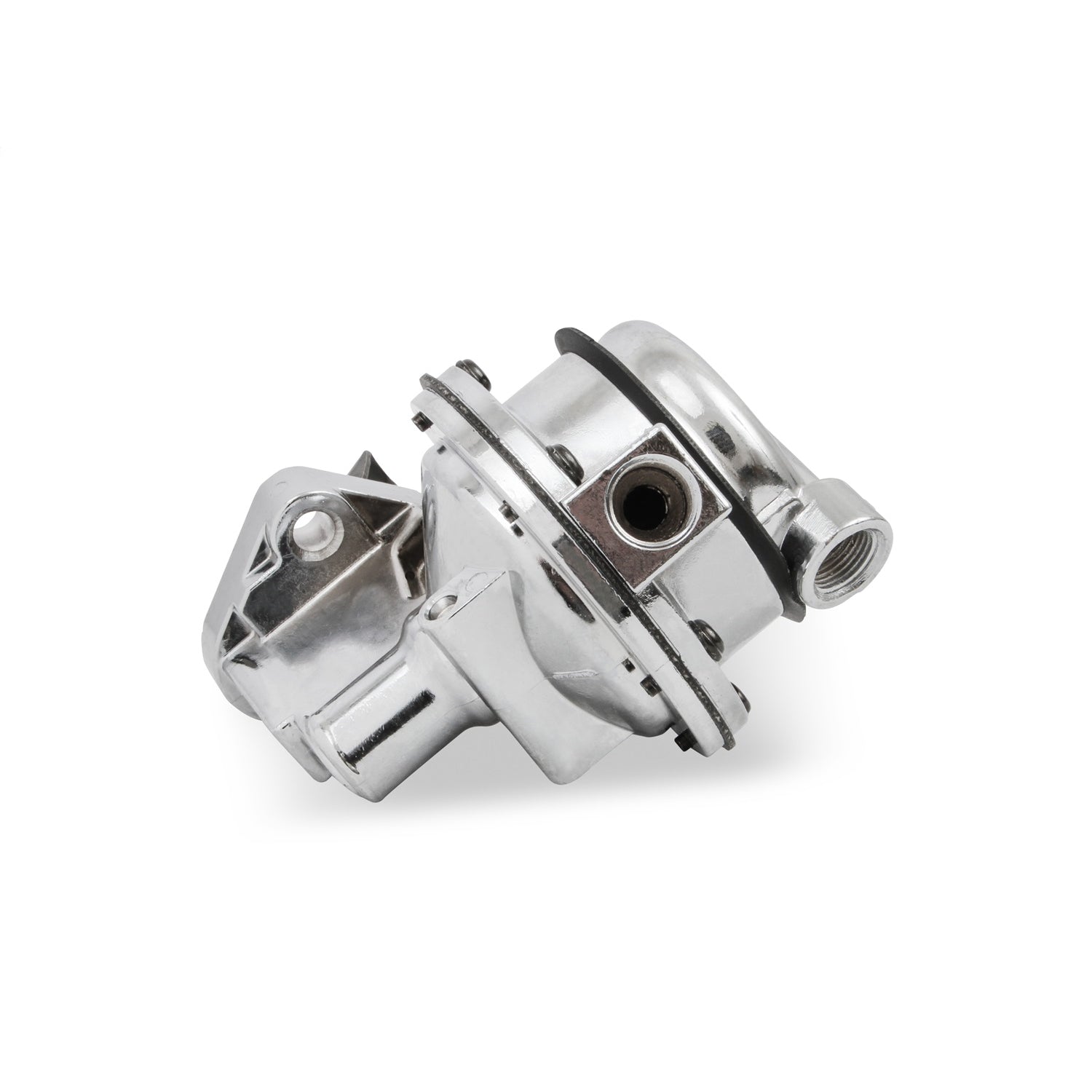 Holley Mechanical Fuel Pump - 110 gph - 6.5-8 psi - 3/8 in NPT Female Inlet / Outlet - Polished - Gas - Small Block Chevy