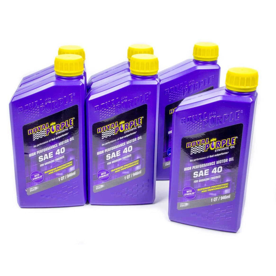 Royal Purple® High Performance Motor Oil - SAE 40 - 1 Quart (Case of 6)