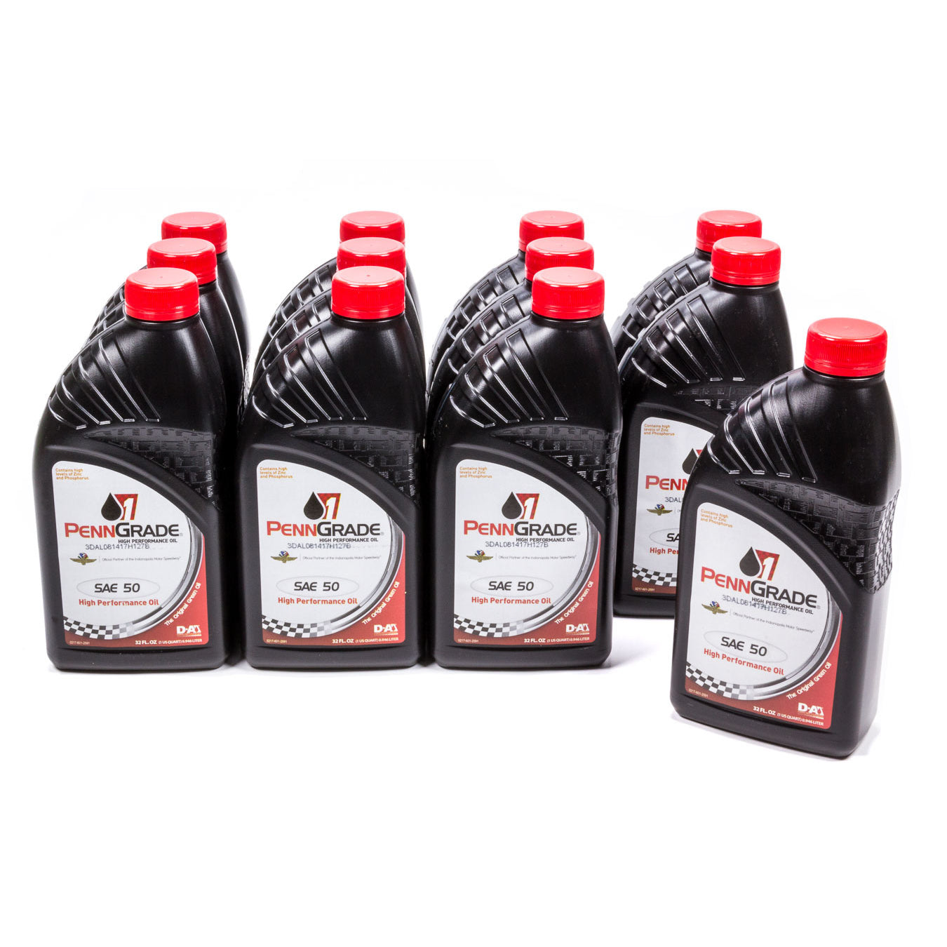 PennGrade 1 SAE 50 High Performance Oil - Case of 12 - 1 Quart Bottles