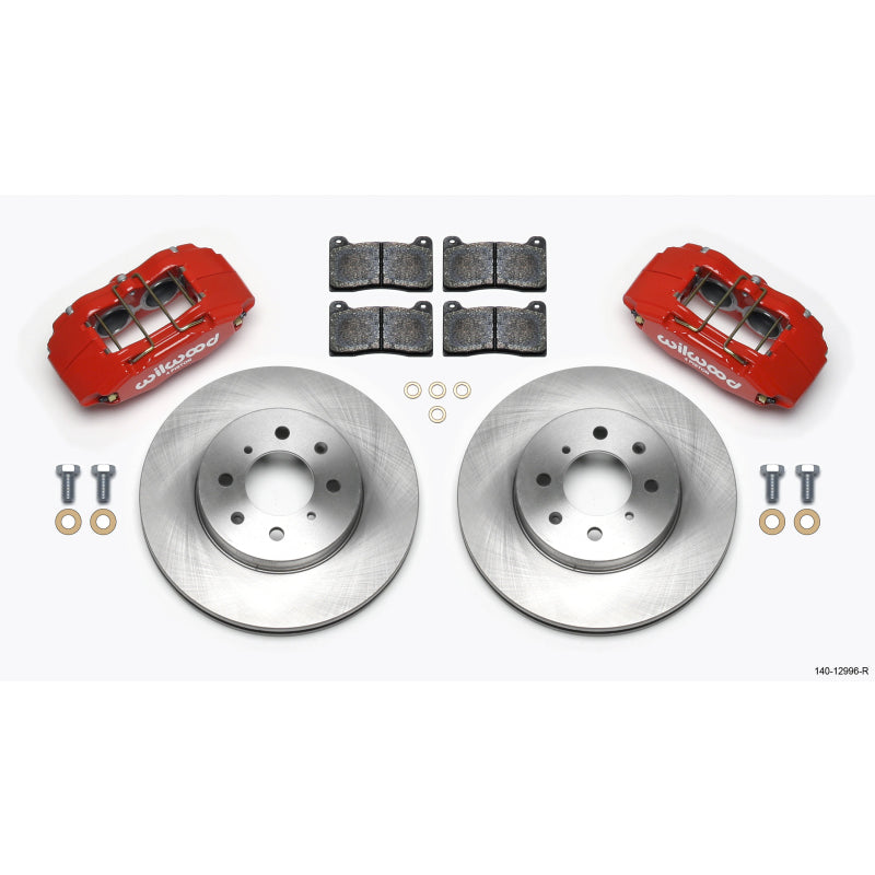 Wilwood Forged DHPA DynaPro Honda/Acura Caliper and Rotor Kit - Red - 10.32" Rotor