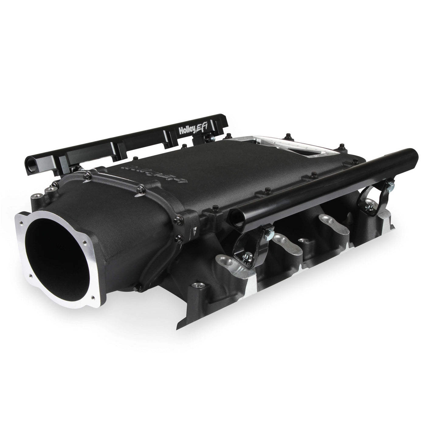 Holley EFI LS3 Ultra Low-Ram Intake Manifold - 105 mm Throttle Body Flange - Tunnel Ram - Black - LS3 - GM LS-Series