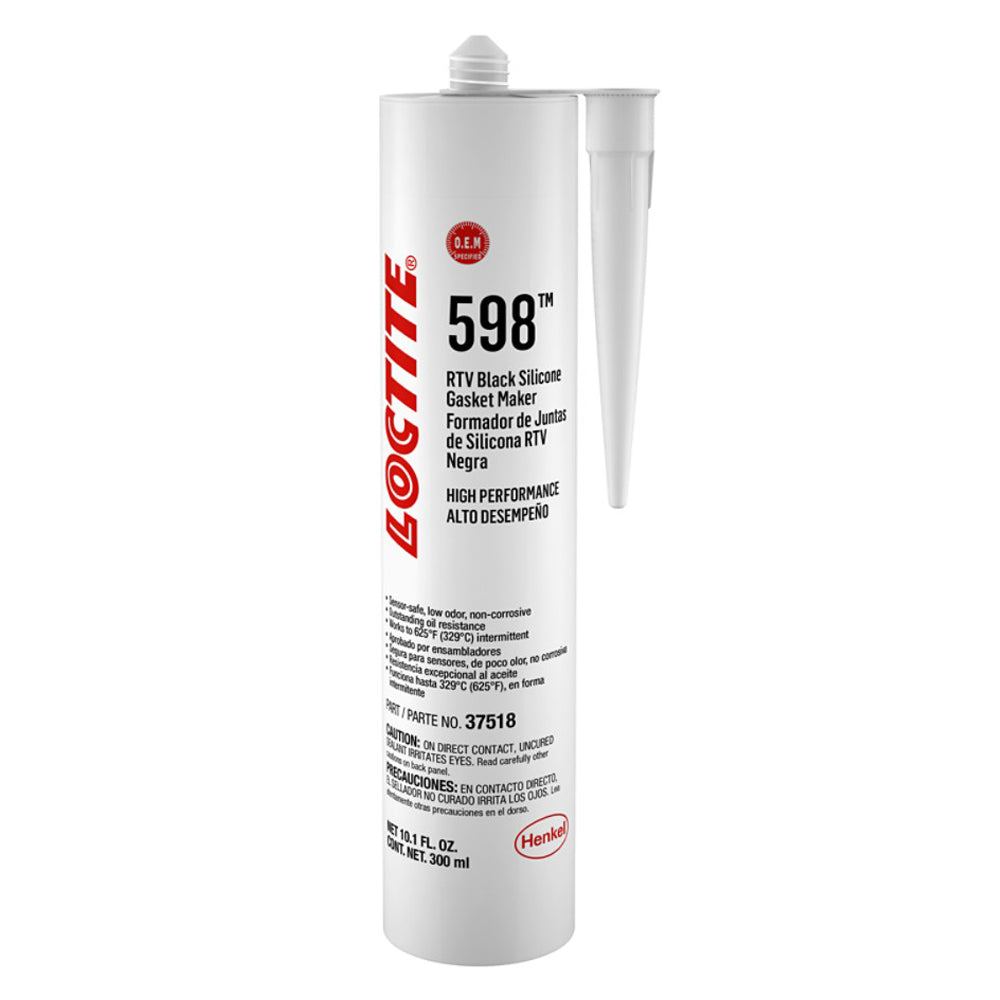 Loctite Black RTV 598 Sealant Silicone - 300 ml Cartridge