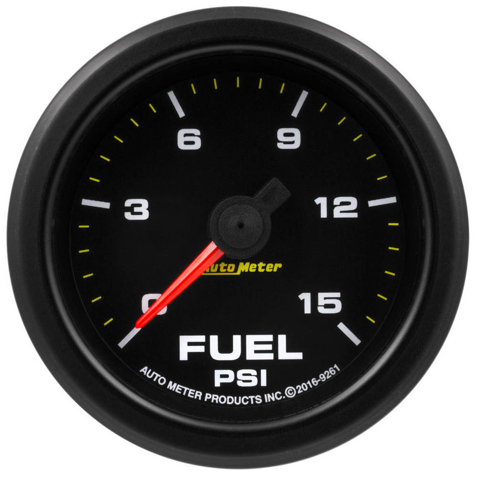 Auto Meter 2-1/16 Gauge Fuel Press 0-15 psi