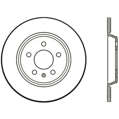 StopTech Sport Cryo Brake Rotor - Rear