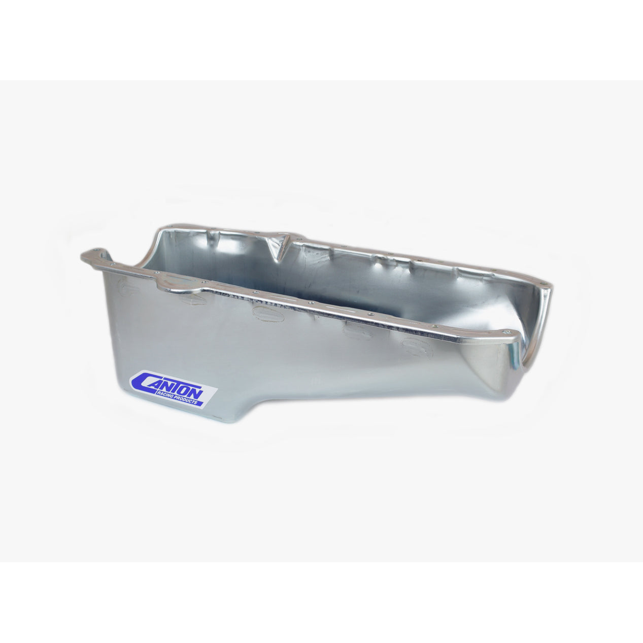 Canton Stock Appearing Circle Track Wet Sump Oil Pan - SB Chevy - Pre-80 Block w/ LH Dipstick