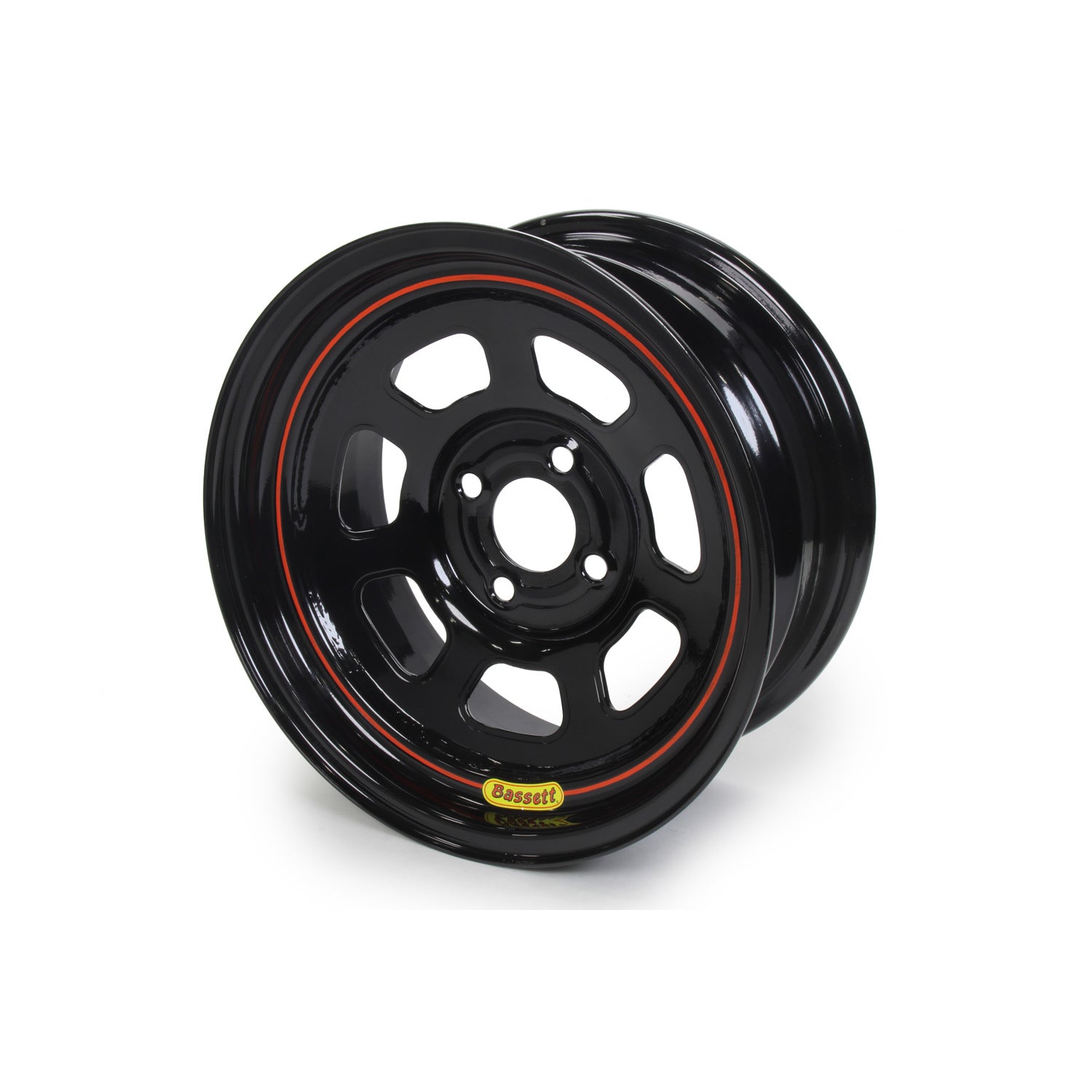 Bassett 15x7 4x4.25 3" Back Spacing D-Hole Lite Black