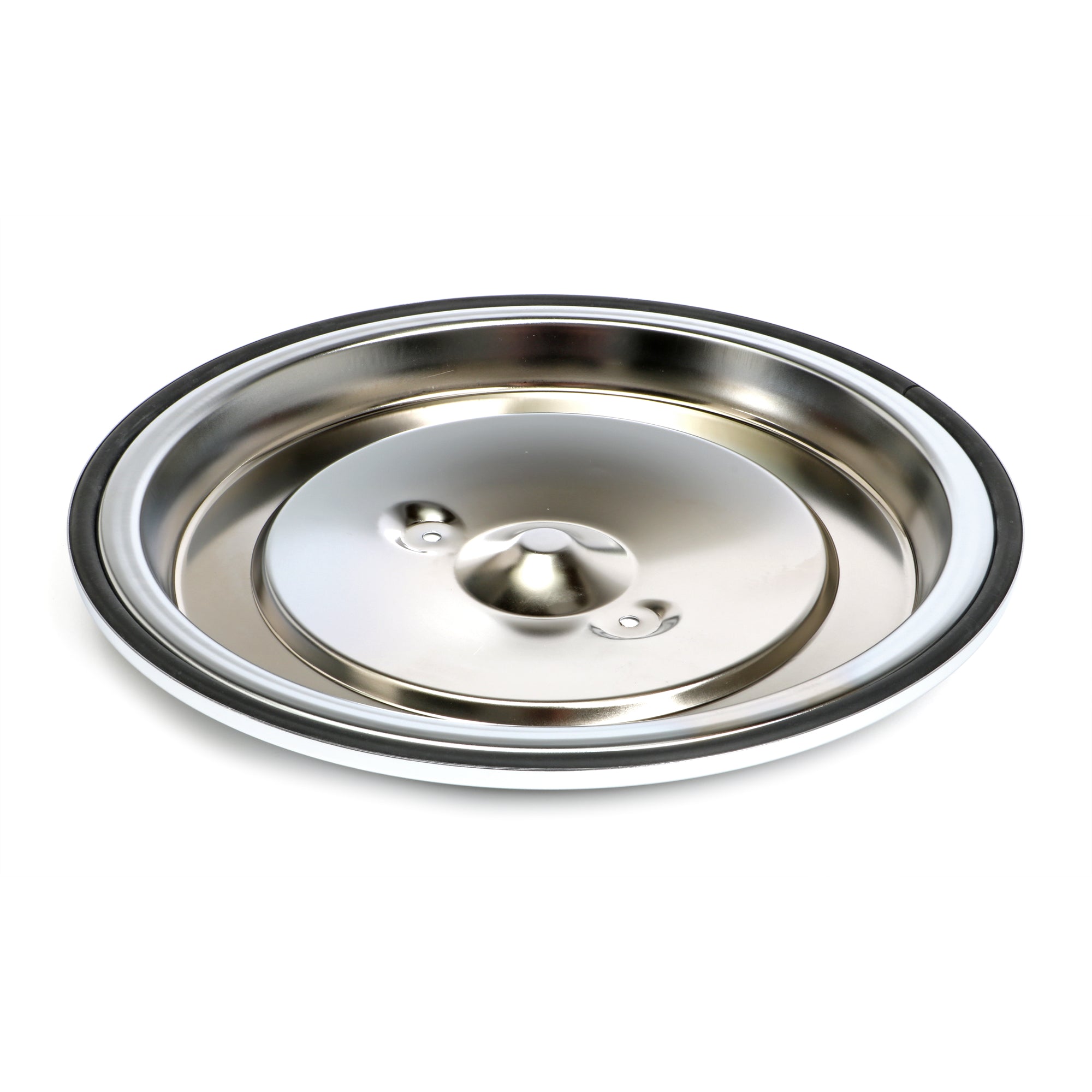 Trans-Dapt O.E. Style Air Cleaner Lid - 15.375 in Round - Seal Ring Included - Chrome - GM Fullsize Truck 1993-95