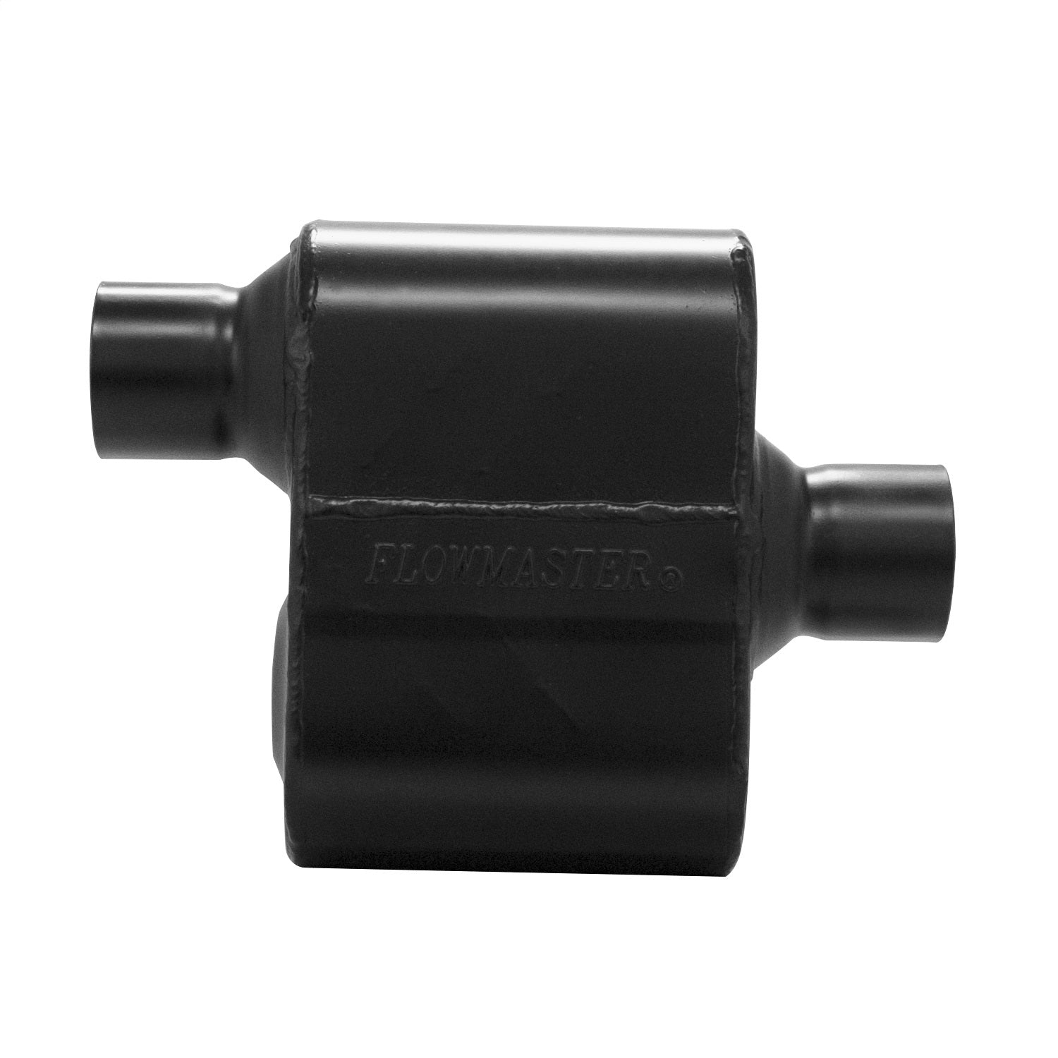 Flowmaster Super 10 Muffler 2-1/2" Offset Inlet/Center Outlet 6-1/2 x 4-1/4 x 9-3/4" Oval Body 12-1/2" Long - Steel