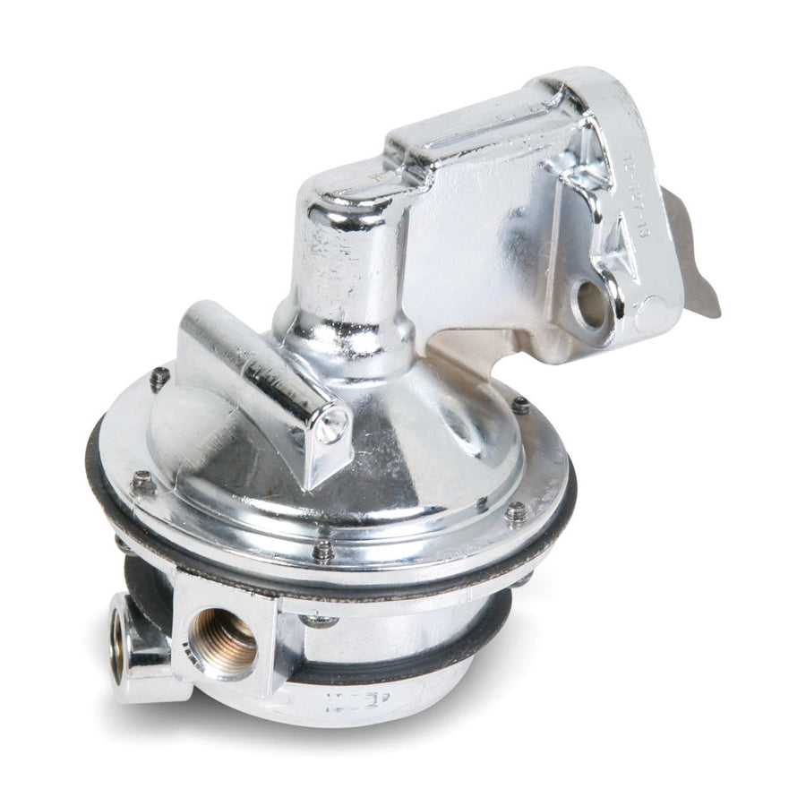 Holley Mechanical Fuel Pump - 130 gph - 7.5-9 psi - 3/8 in NPT Female Inlet / Outlet - Polished - Gas - Small Block Chevy