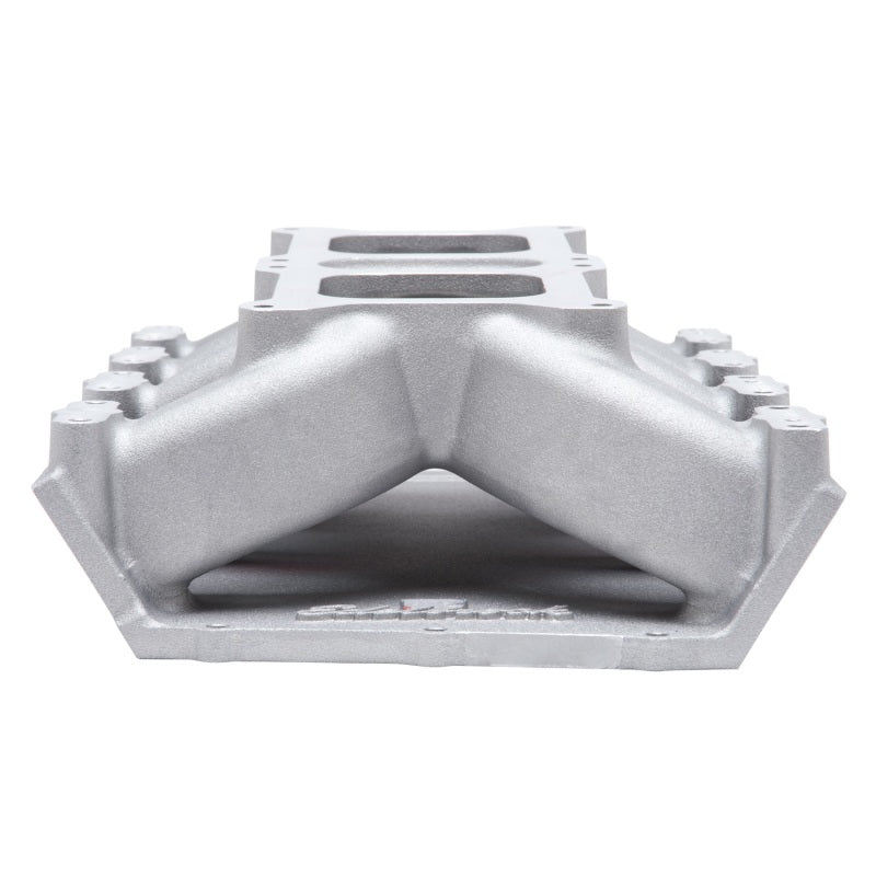 Edelbrock Dual Quad Intake Manifold Dual Competition EFI Flange Single Plane Aluminum - Natural