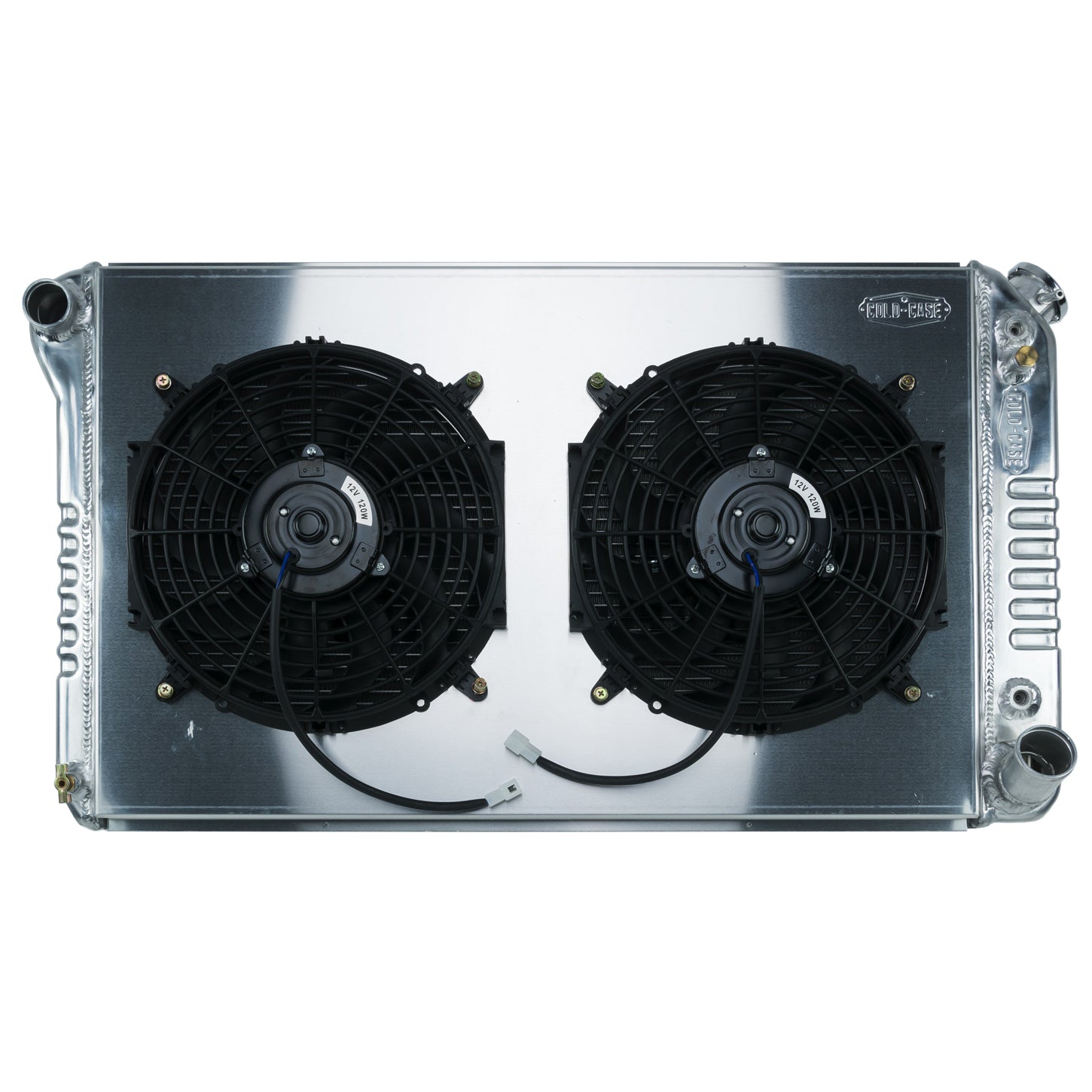 Cold-Case Aluminum Radiator and Fan - 34" W x 18.6" H x 3" D