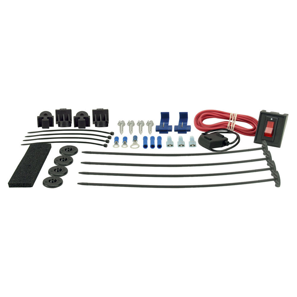 Derale Complete Plastic Rod Mounting Kit w/ Switch