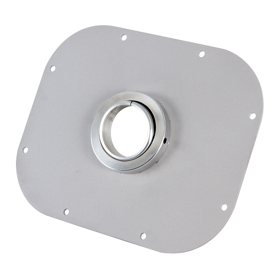 Flaming River Steering Column Bracket - 2" Diameter Tube - Floor Mounting Plate - Aluminum - Natural