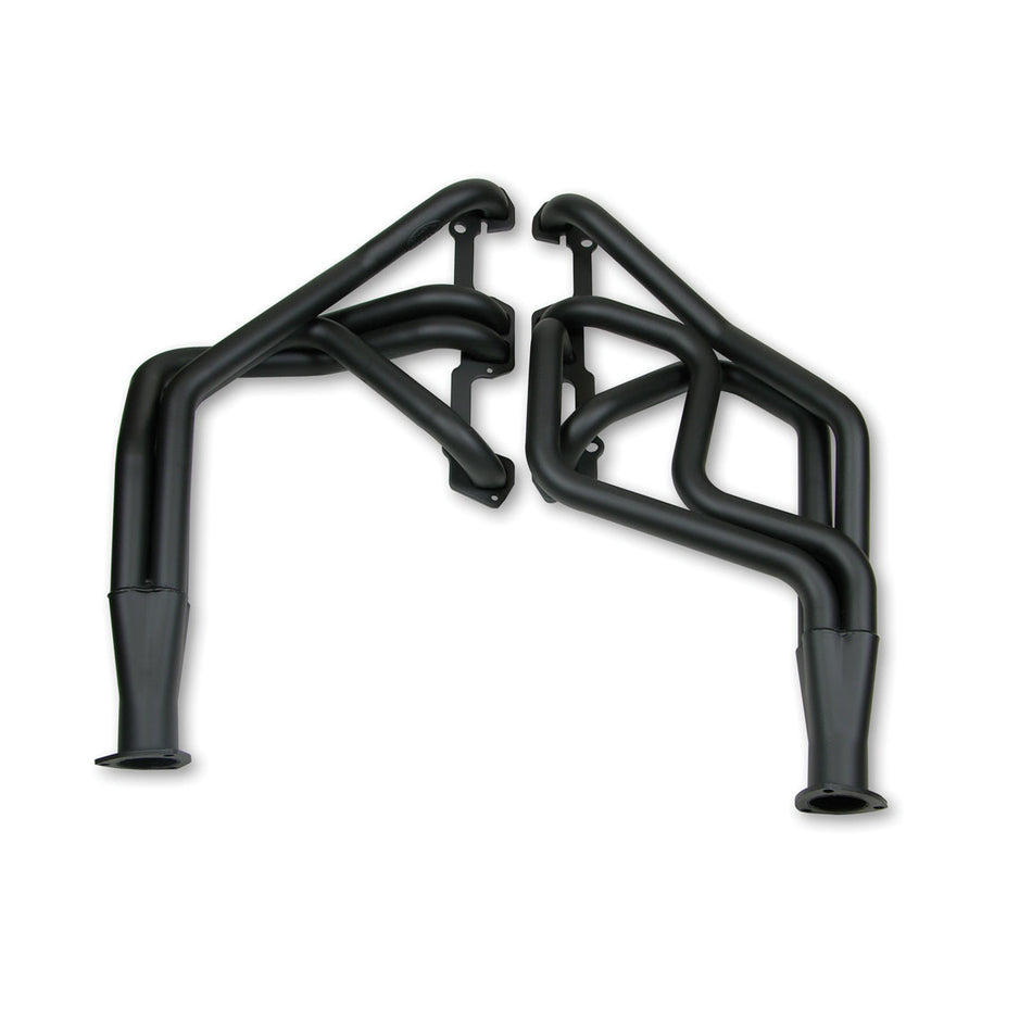 Hooker Competition Headers - 1.625 in Primary - 2.5 in Collector - Black Paint - Small Block Mopar - Dodge Fullsize SUV / Truck 1972-93 - Pair