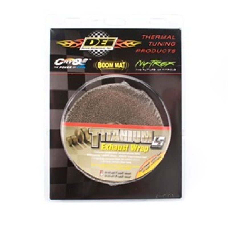 DEI Titanium Exhaust Wrap - 1" Wide - 50 ft Roll - Carbon Fiber Look