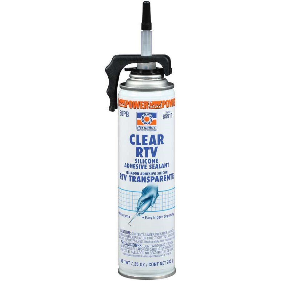 Permatex Clear RTV Silicone Sealant Sealant Silicone - 7.25 oz Aerosol