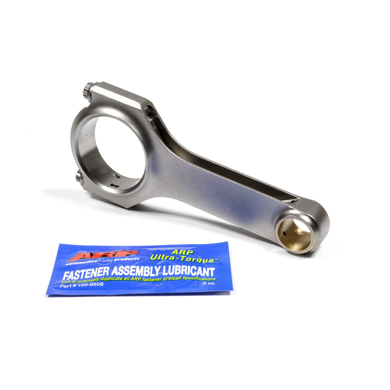 Eagle H Beam Connecting Rod 5.700" Long Bushed 7/16" Cap Screws - Forged Steel