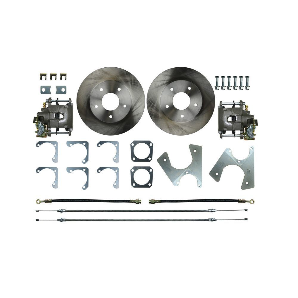Right Stuff Detailing Disc Conversion Brake System - Rear - 1 Piston Caliper - 11.50" Rotors - GM Fullsize SUV/Truck 1971-87