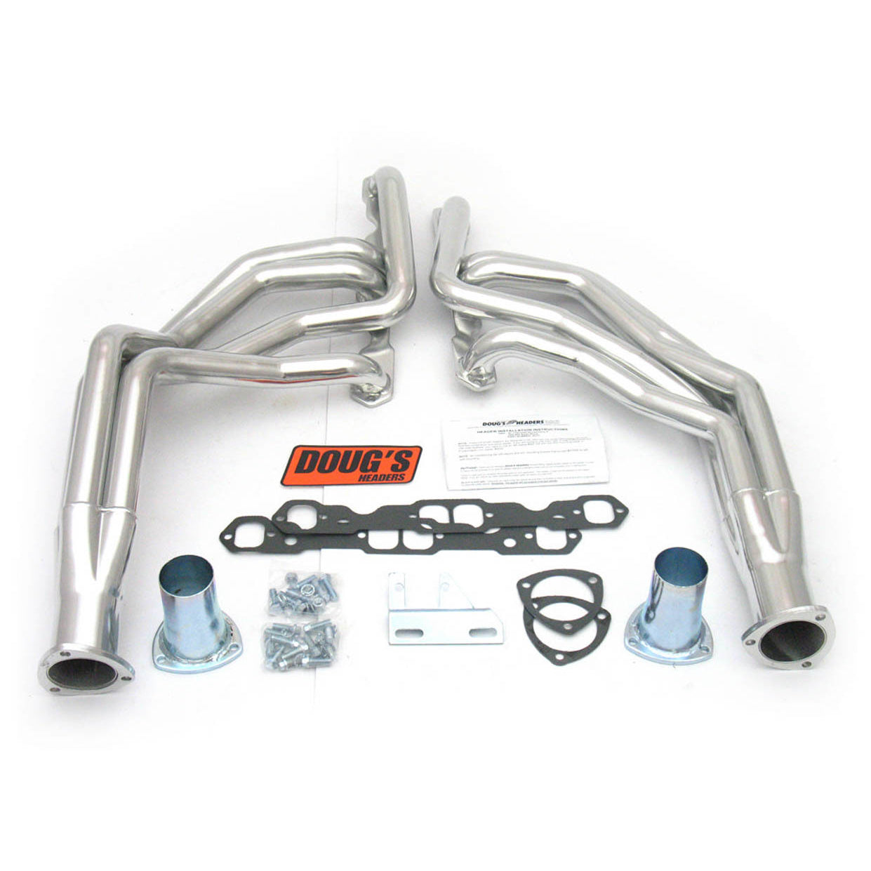 Doug's Full Length Headers - 1.75 in Primary - 3 in Collector - Ceramic - Small Block Chevy - GM X-Body 1962-67 - Pair