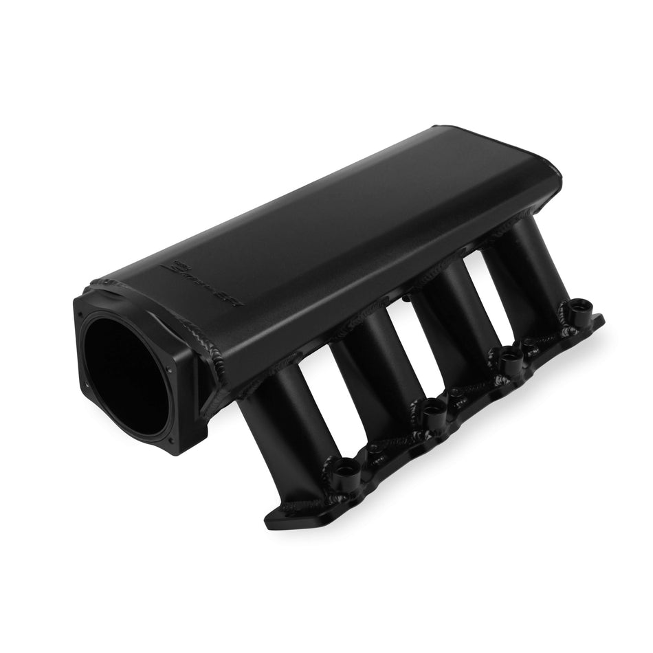 Holley Sniper EFI 102 mm Throttle Body Flange Intake Manifold - Fuel Rails Included - Sniper Logo - Black Anodized - GM LS-Series 822042-1