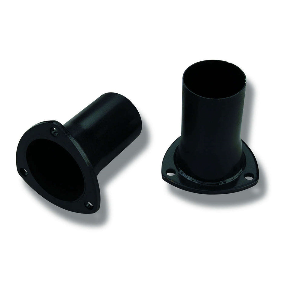 Hooker Collector Reducer - 3 in Inlet to 3 in Outlet - 3-Bolt Flange - Black Paint - Pair