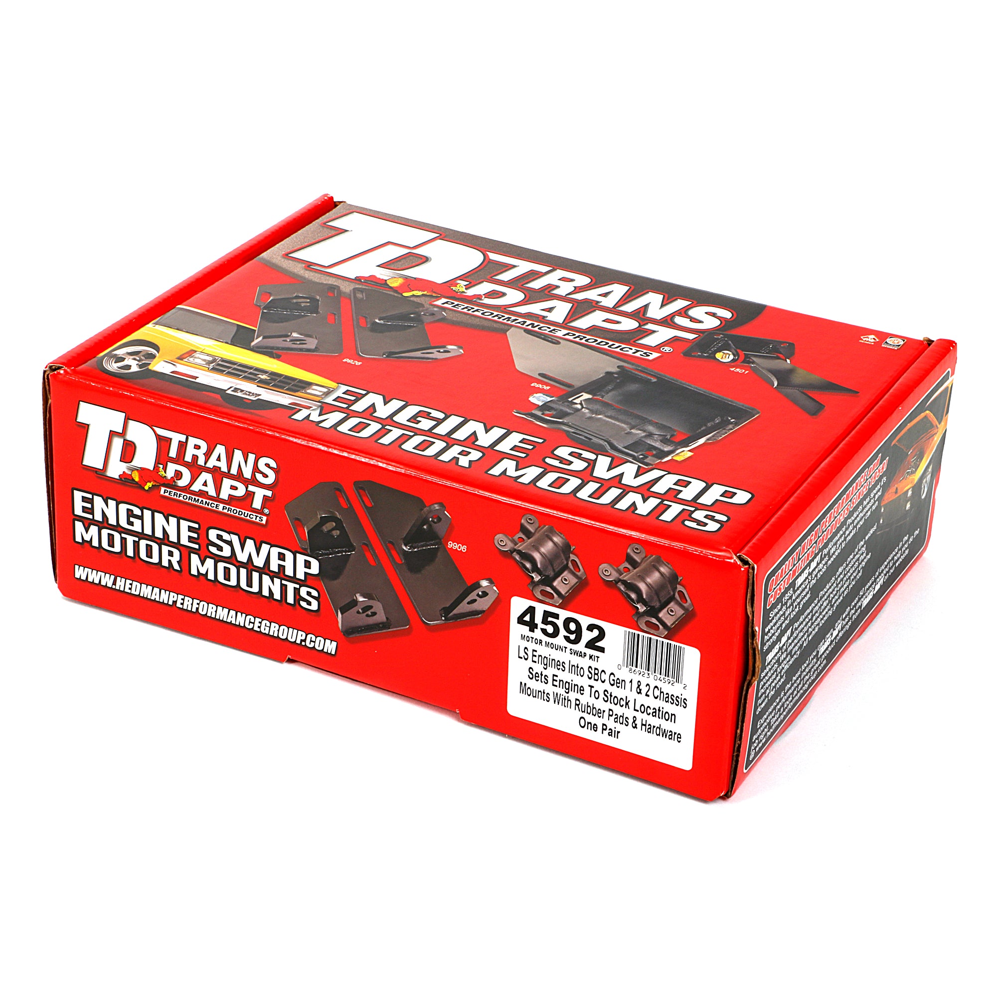 Trans-Dapt Swap Mount Motor Mount - LS1/LS6 w/ Pads