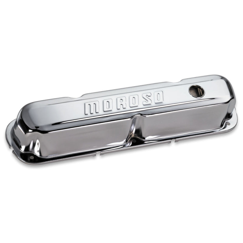 Moroso Chrome B/E Valve Covers SB Chrysler Tall w/ Baffle