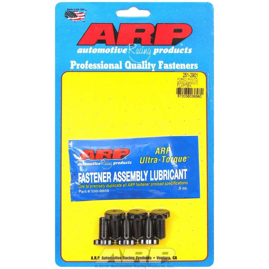 ARP 10 mm x 1.00 Thread Flexplate Bolt Kit 0.800" Long 12 Point Head Chromoly - Black Oxide
