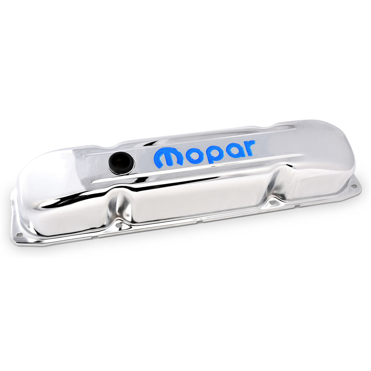 Proform Tall Valve Cover - Baffled - Breather Hole - Steel - Chrome - Mopar B/RB-Series - (Pair)