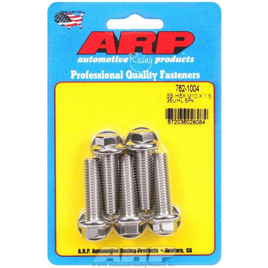 ARP 10 mm x 1.50 Thread Bolt 35 mm Long 12 mm Hex Head Stainless - Natural