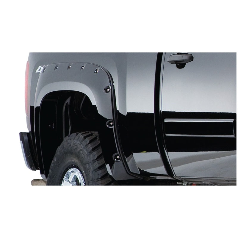 Bushwacker Pocket Style Front / Rear Fender Flare - 2 in Wide - Black - GM Fullsize Truck 2007-14