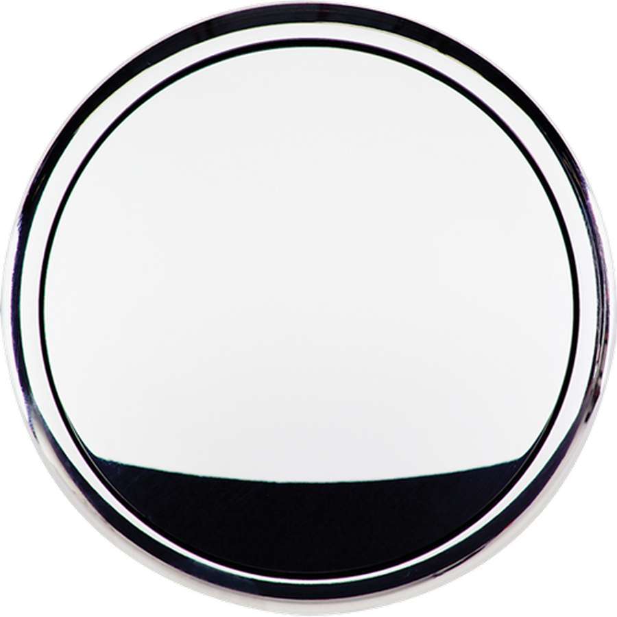Billet Specialties Polished Horn Button - Standard - Plain - Fits Billet Specialties - Lecarra