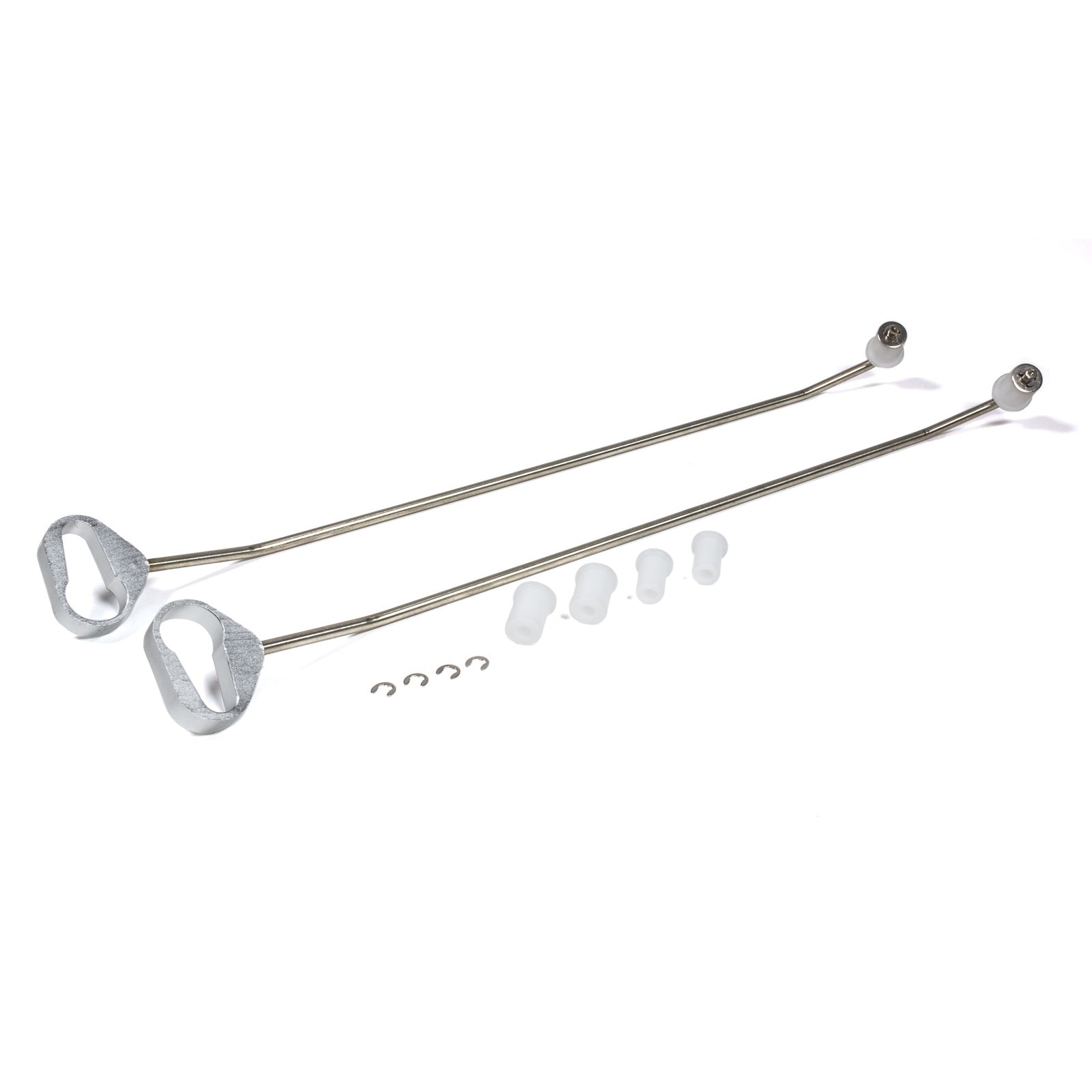 AutoLoc 16-1/2" Long Door Prop Aluminum/Steel Natural/Polished - Pair
