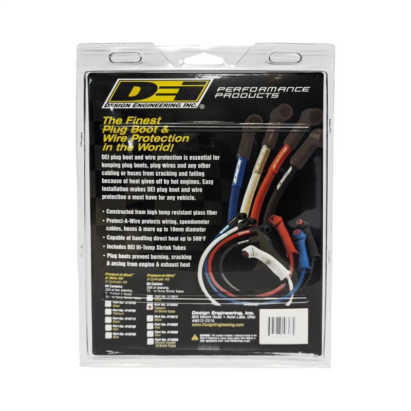 DEI Protect-A-Wire Hose and Wire Sleeve 1/2" ID 25 ft Shrink Tubing Included - Woven Titanium