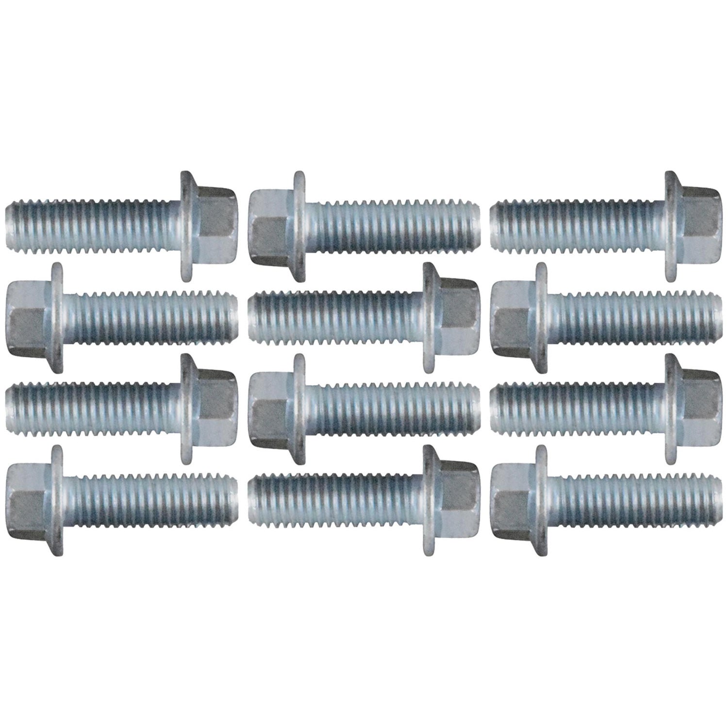 ICT Billet Header Bolt - Hex Head - Steel - Zinc Plated - GM LS-Series/GM GenV LT-Series - (Set of 12)