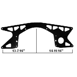 UB Machine Aluminum Mid-Plate Motor Mounts - Mastersbilt Chassis - 5/8" Offset - SB Chevy