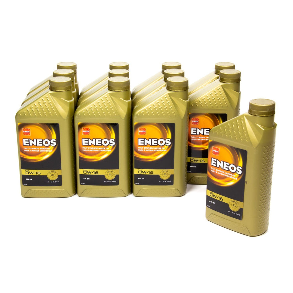Eneos Full Synthetic Oil 0w16 Case 12 X 1 Quart