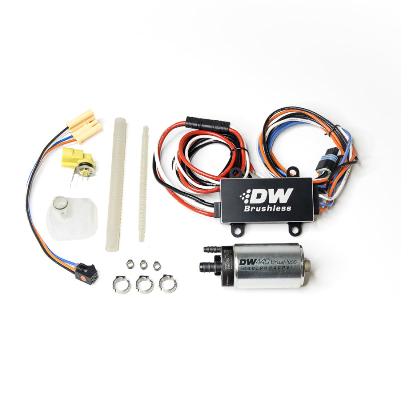 DeatschWerks DW440 Electric In-Tank Fuel Pump - 440 lph - Gas / Ethanol - Speed Controller Included - Ford Mustang 2011-14