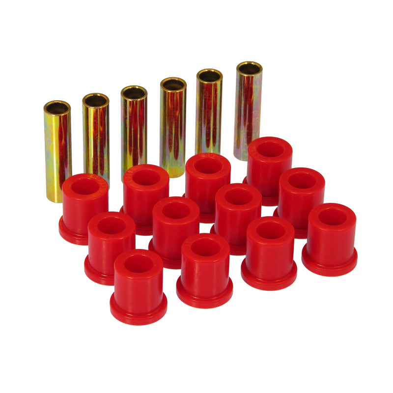 Prothane Rear Spring Shackle Bushing - Red/Cadmium - Ford Fullsize Truck 1973-81