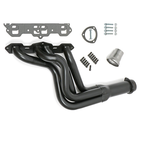 Hedman Hedders Street Headers - 1.75 in Primary - 3 in Collector - Black Paint - Oldsmobile V8 - Cutlass / 442 1968-77 - Pair