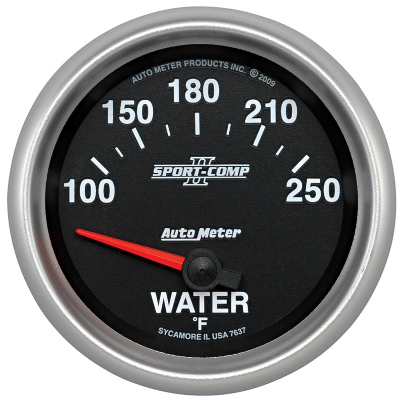 Auto Meter Sport-Comp II Water Temperature Gauge - 100-250 Degree F