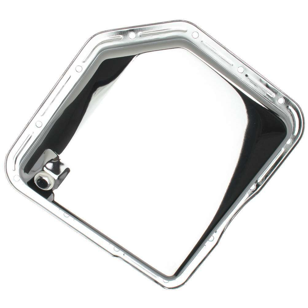 Trans-Dapt Chrome Transmission Pan - TH-350 Plain Bottom
