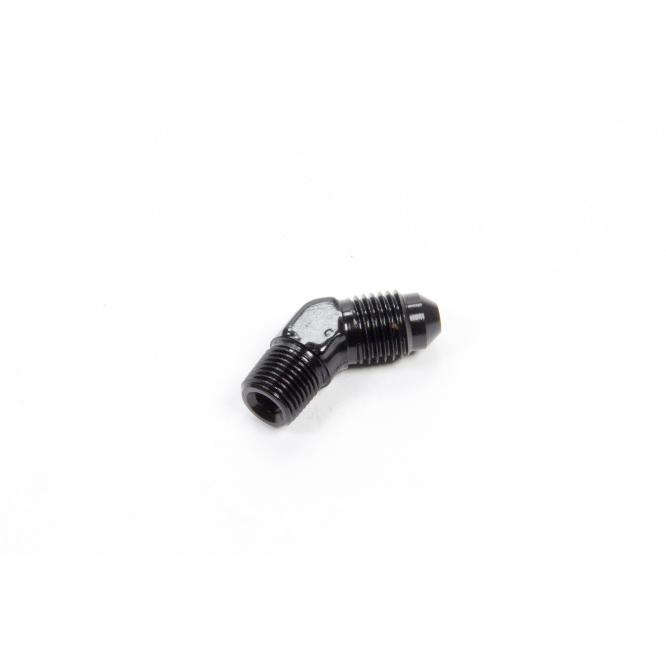 Aeroquip Black Aluminum 45 -04 AN to 1/8" NPT Adapter