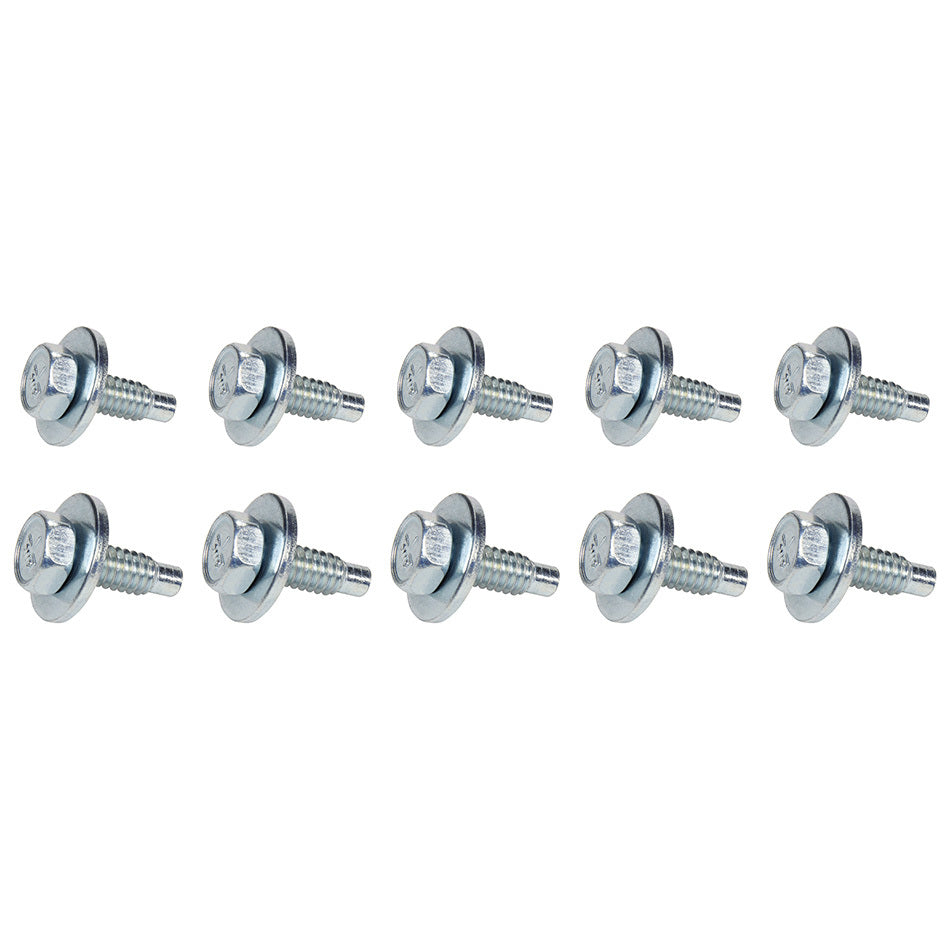 Allstar Performance Body Bolt Kit - 1/4-20" - 3/4" Long - Hex Head - Zinc Oxide (Set of 10)