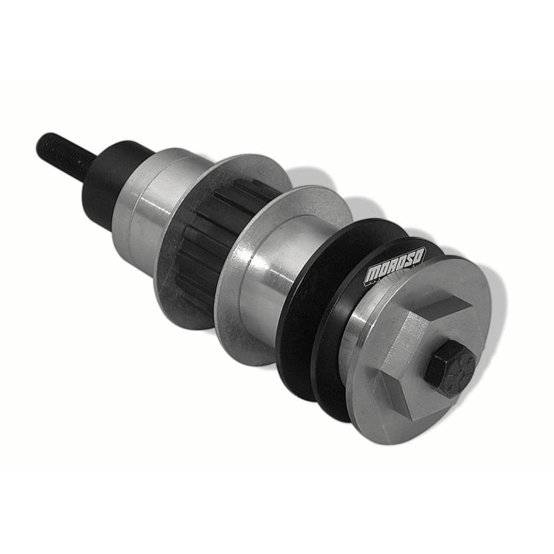 Moroso Crank Mandrel Drive Kit - 4.75 in Long Mandrel - Gilmer / V-Belt Pulleys - Chevy V8
